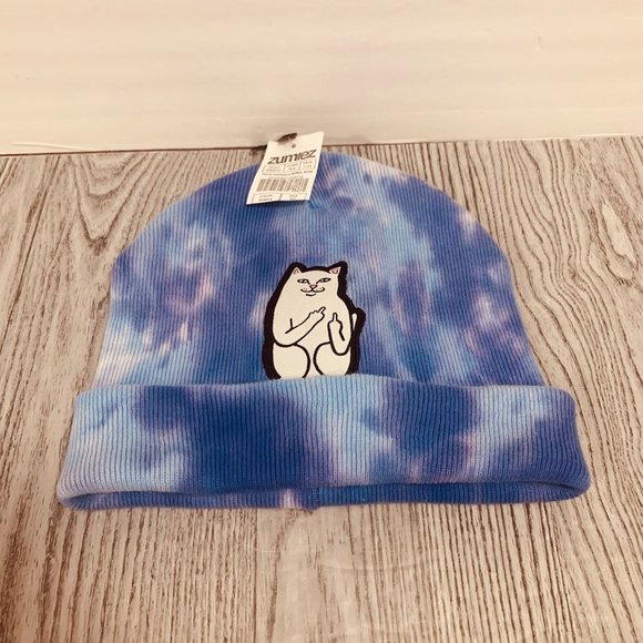 RipNDip Lord Nermal Cat Tye Dye Unisex Beanie NWT - Picture 5 of 7